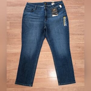 Lee Women's Dark Blue Ankle Jeans